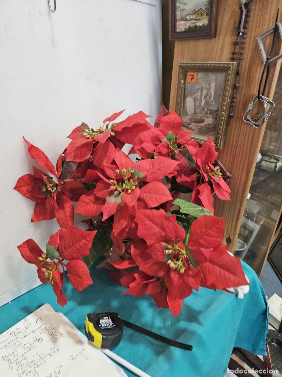 Vintage: maceta de flores de navidad - Foto 1
