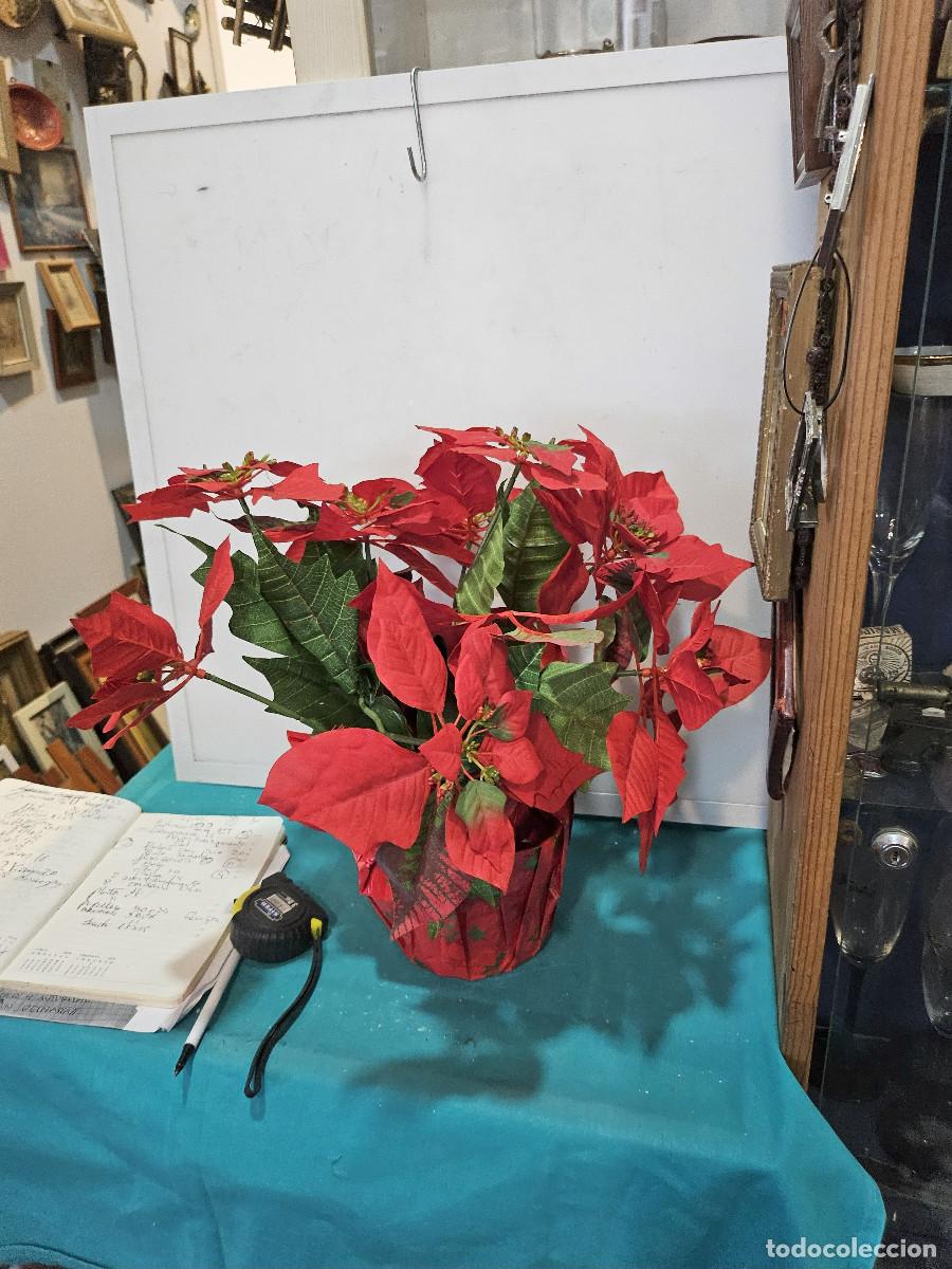 Vintage: maceta de flores de navidad - Foto 1