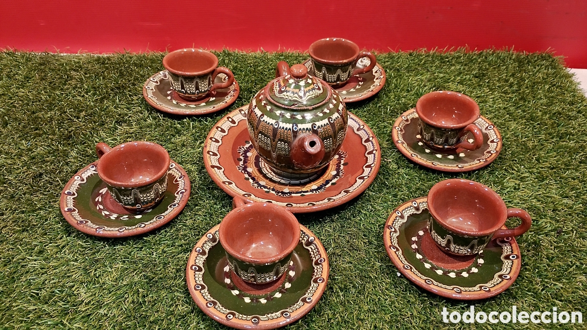 Vintage: JUEGO DE CAFE O T&Eacute; DE CERAMICA. - Foto 1