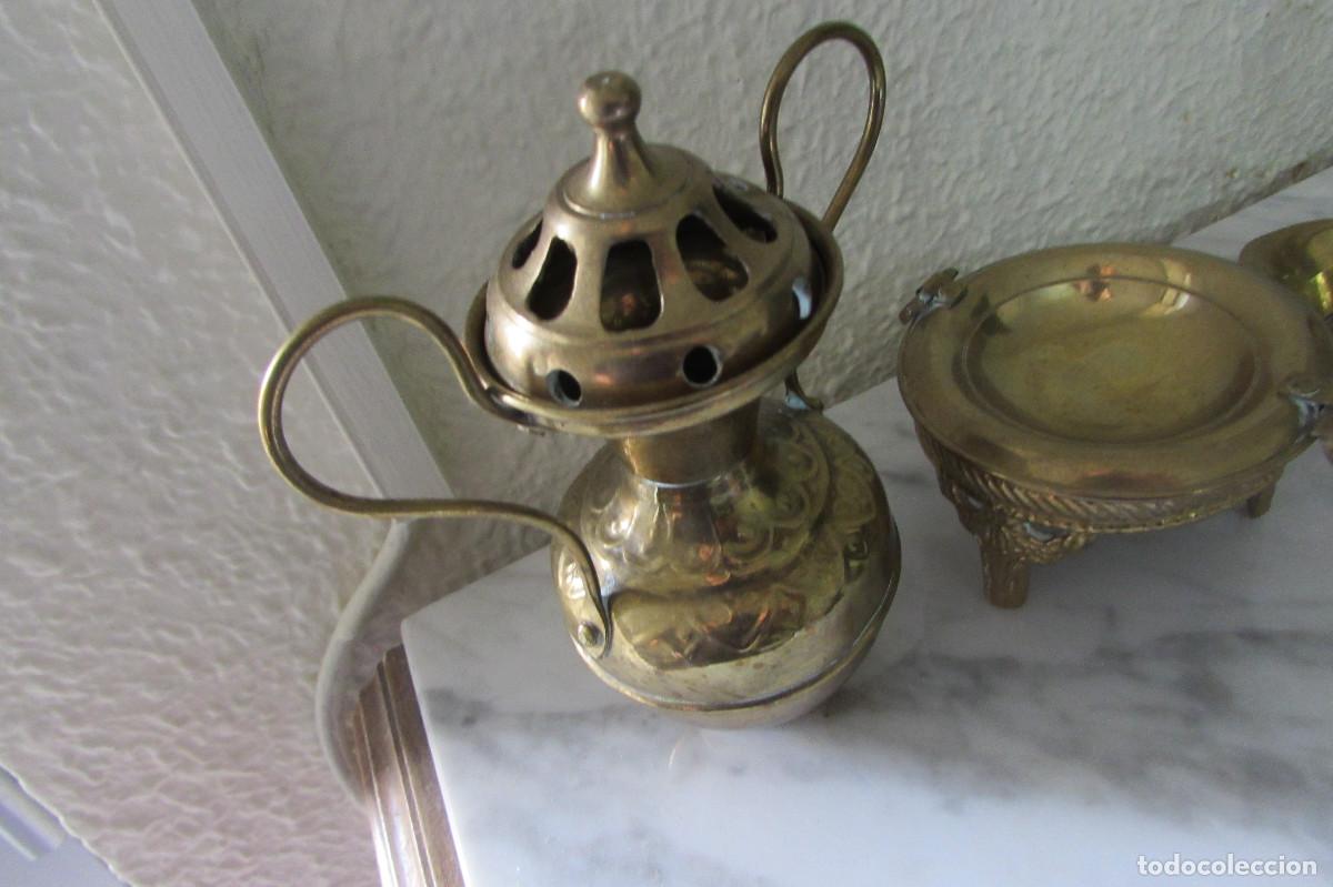 Vintage: LOTE FIGURAS..CALDEROS..LATON/BRONCE - Foto 6