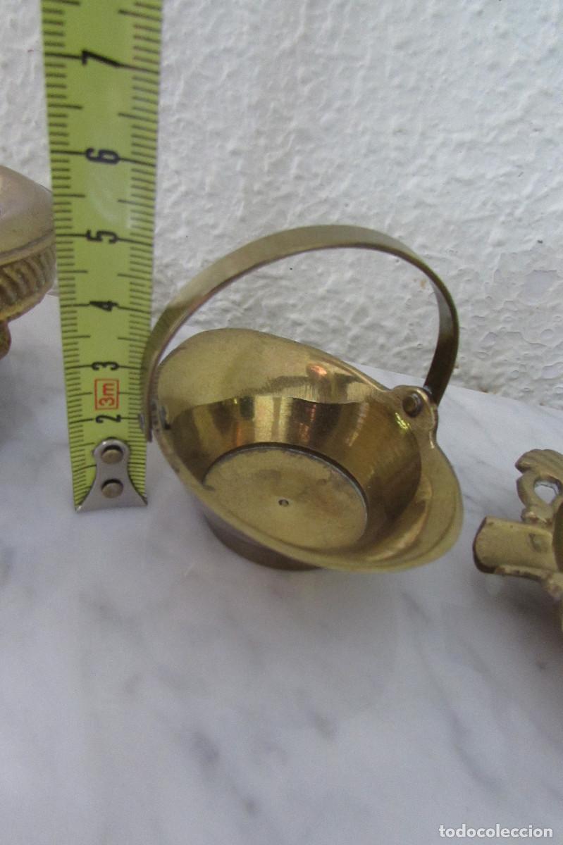 Vintage: LOTE FIGURAS..CALDEROS..LATON/BRONCE - Foto 11