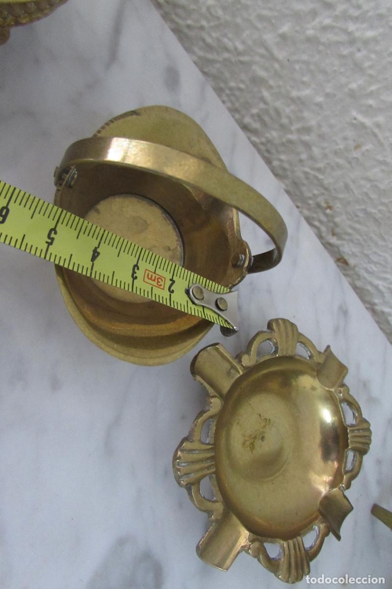 Vintage: LOTE FIGURAS..CALDEROS..LATON/BRONCE - Foto 12