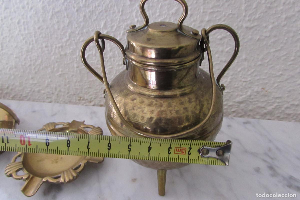 Vintage: LOTE FIGURAS..CALDEROS..LATON/BRONCE - Foto 16