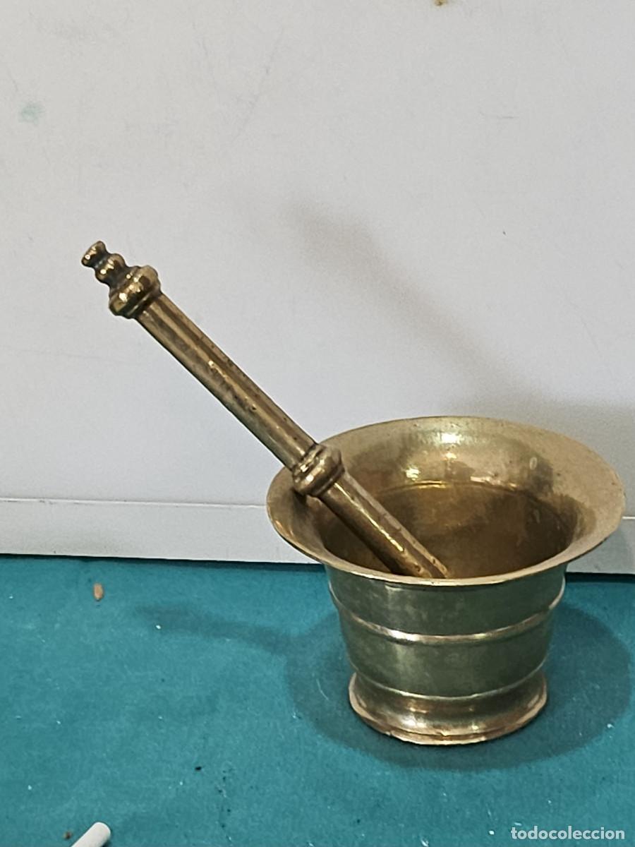 Vintage: mortero de bronce antiguo - Foto 1
