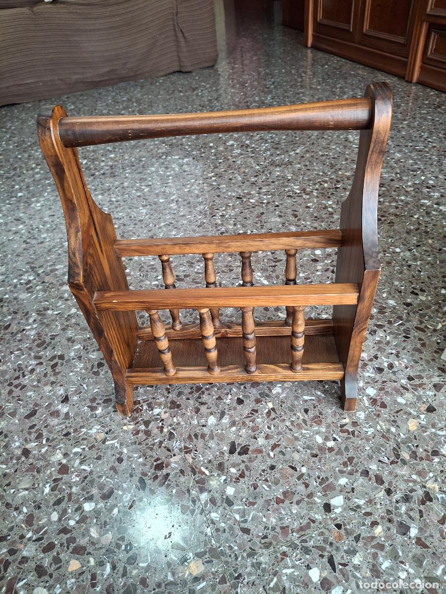 Vintage: Revistero de vintage madera - Foto 1