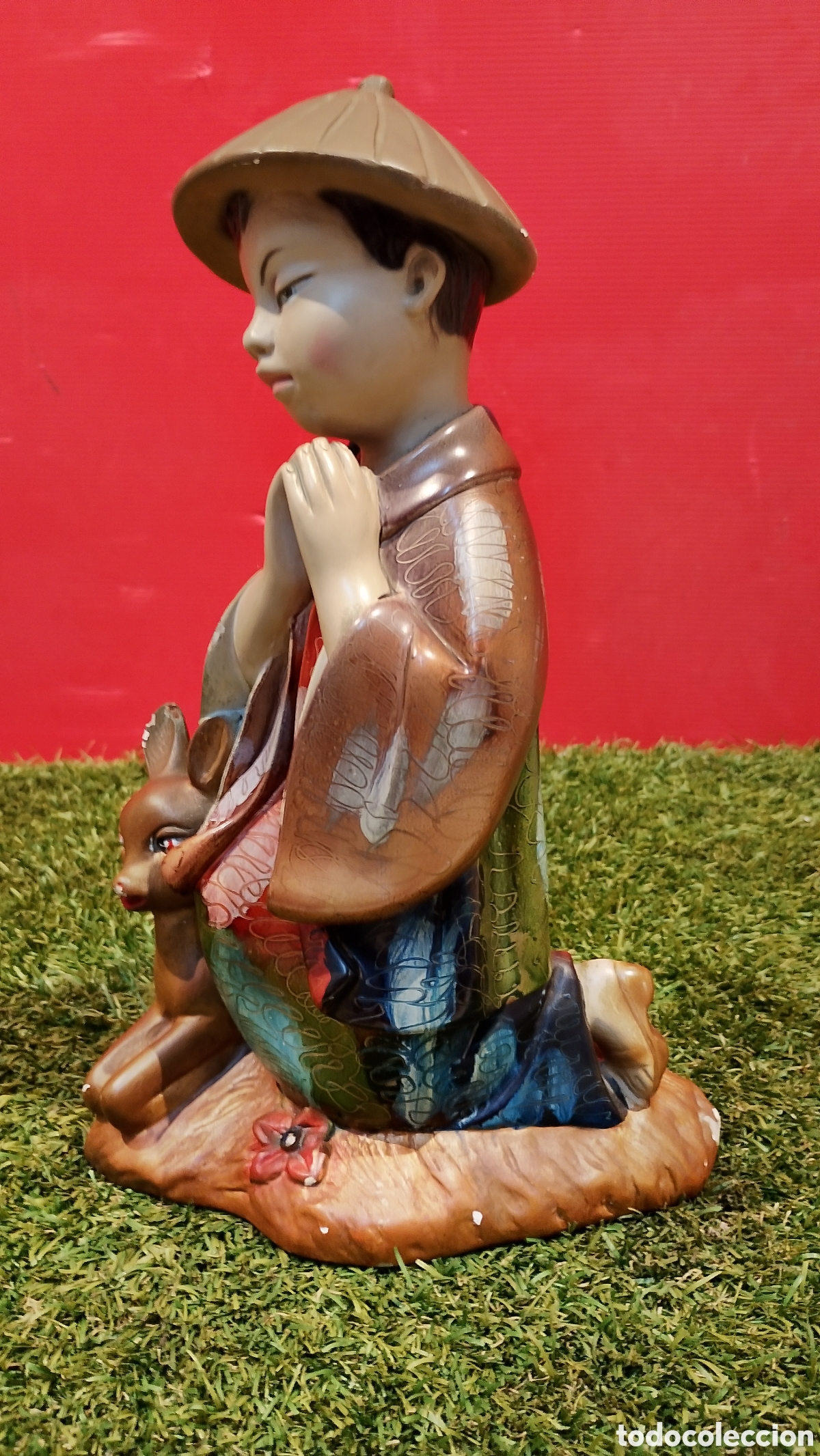 Vintage: Figura de yeso antigua. - Foto 2