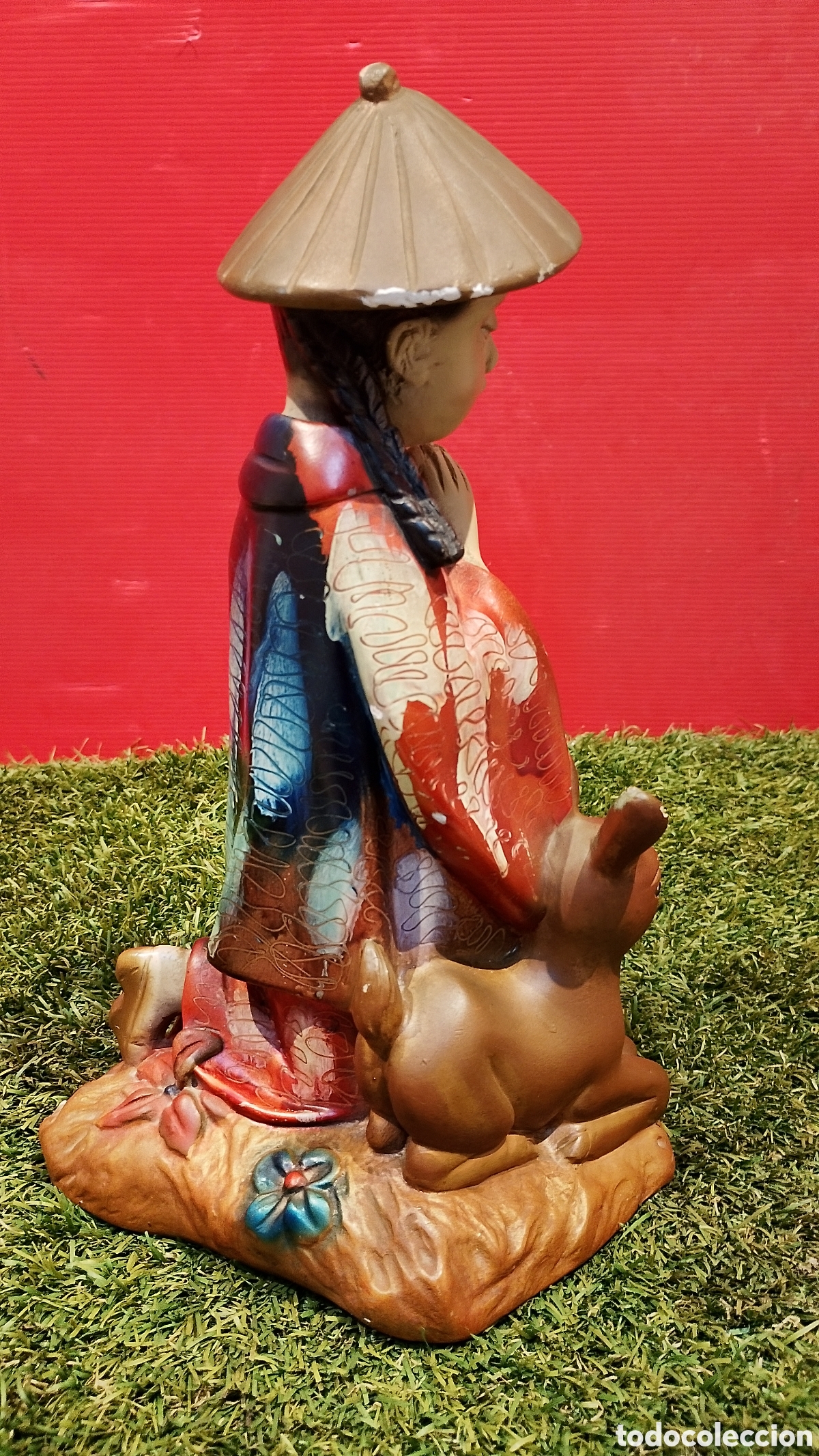 Vintage: Figura de yeso antigua. - Foto 4