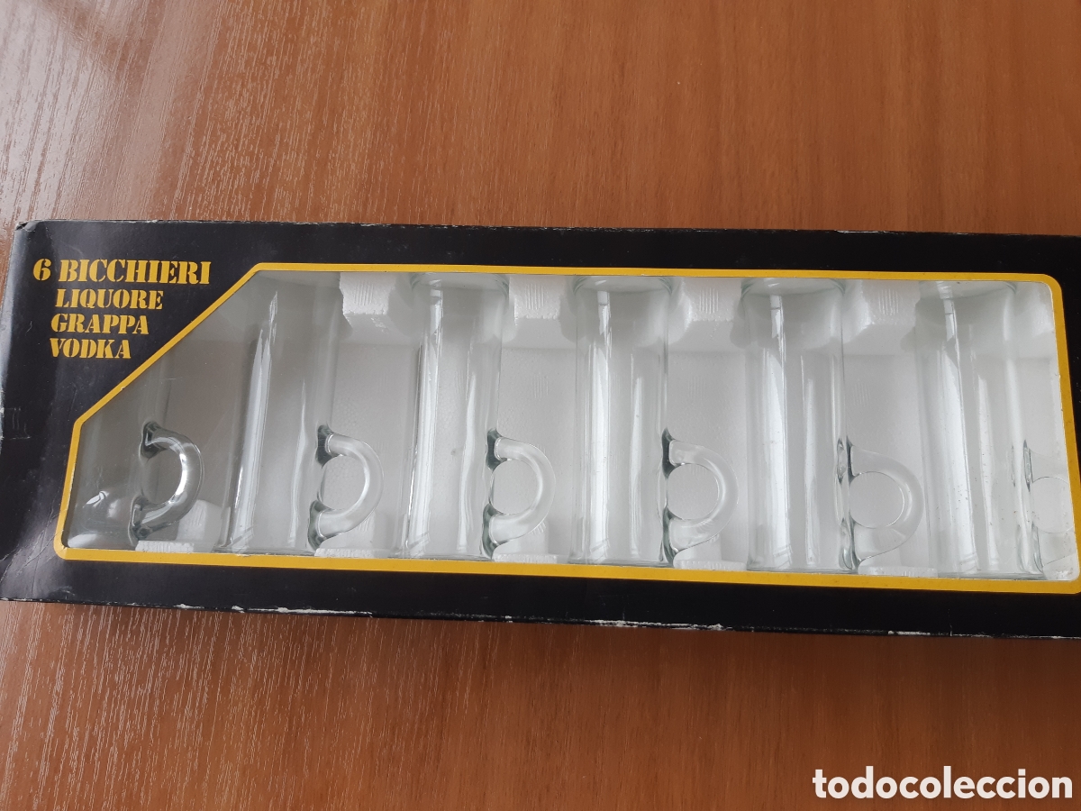 Vintage: Juego de 6 vasitos licor, vintage - Foto 1