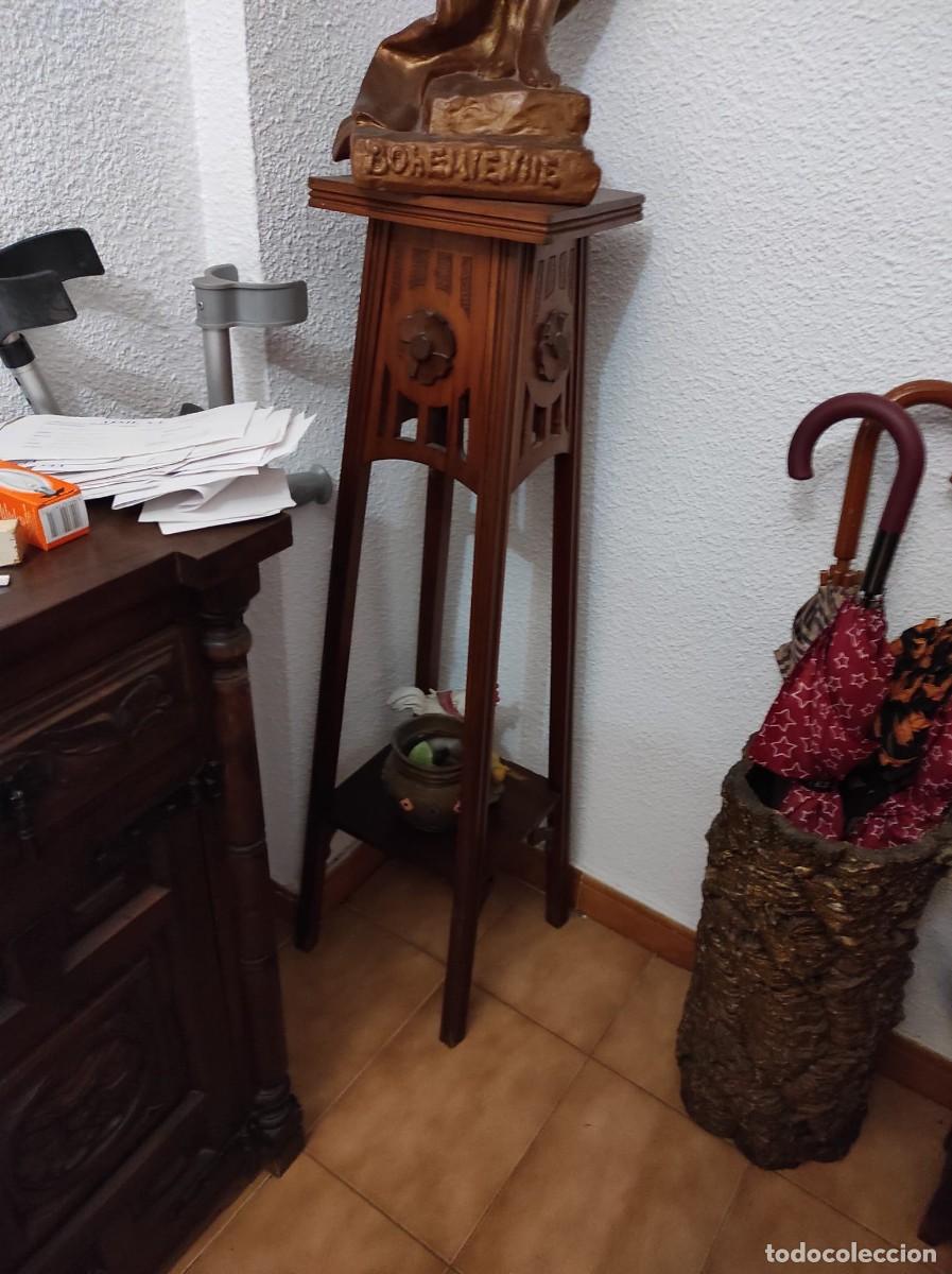 Vintage: Peana colonial de madera - Foto 1