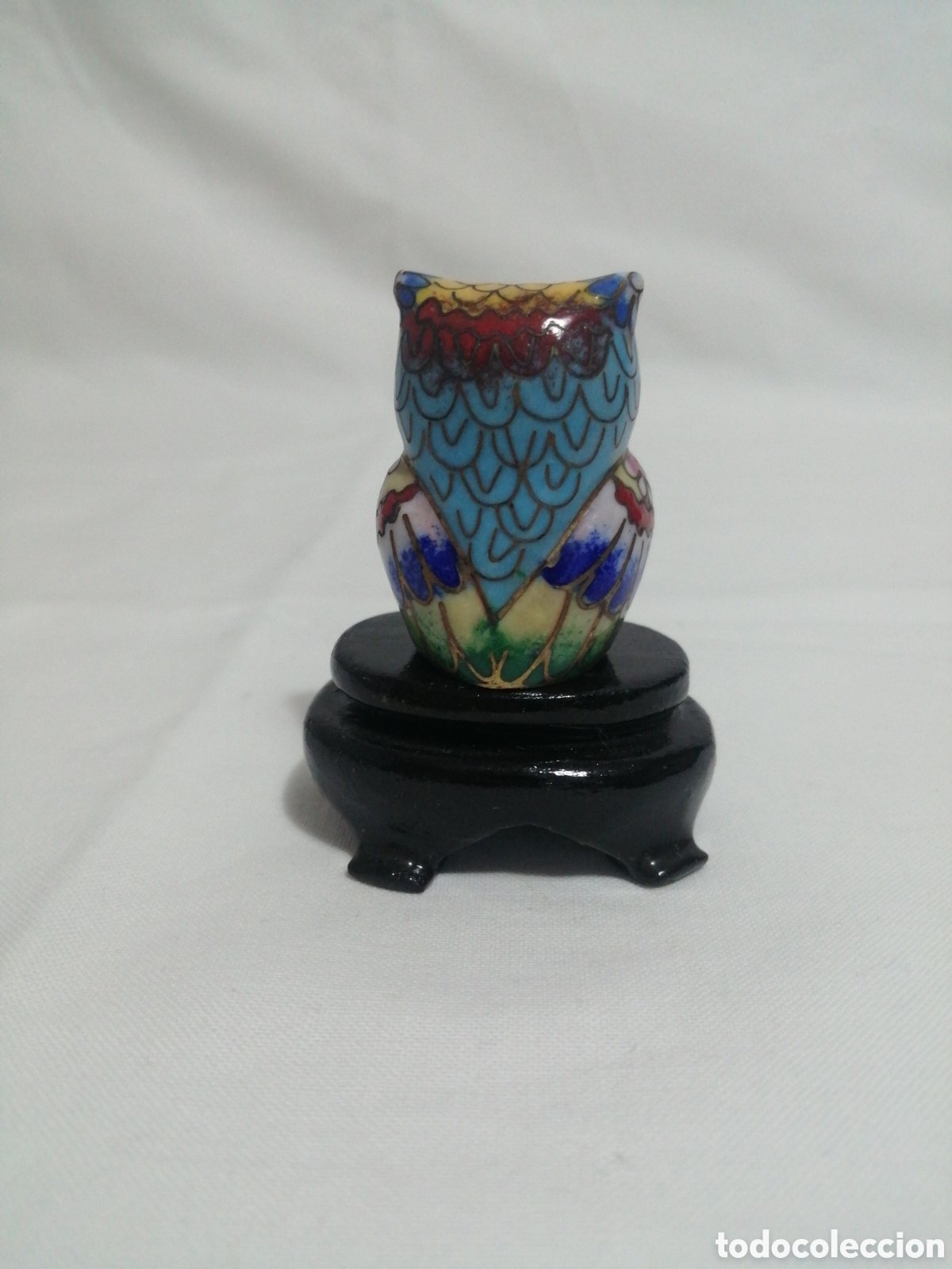 Vintage: B&uacute;ho chino esmaltado cloisonn&eacute;. - Foto 2