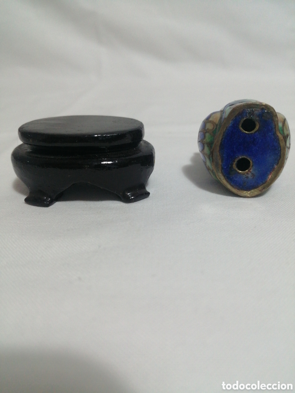 Vintage: B&uacute;ho chino esmaltado cloisonn&eacute;. - Foto 3