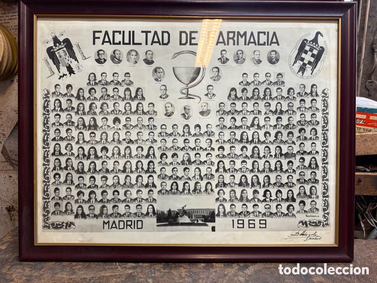 Vintage: Cuadro de la Facultad de Farmacia - Foto 1
