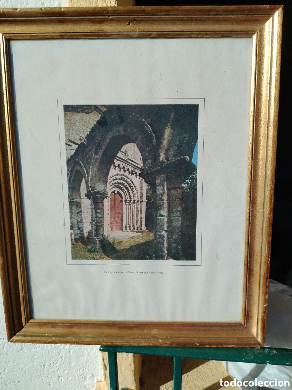 Vintage: Cuadro de iglesia Galicia - Foto 1