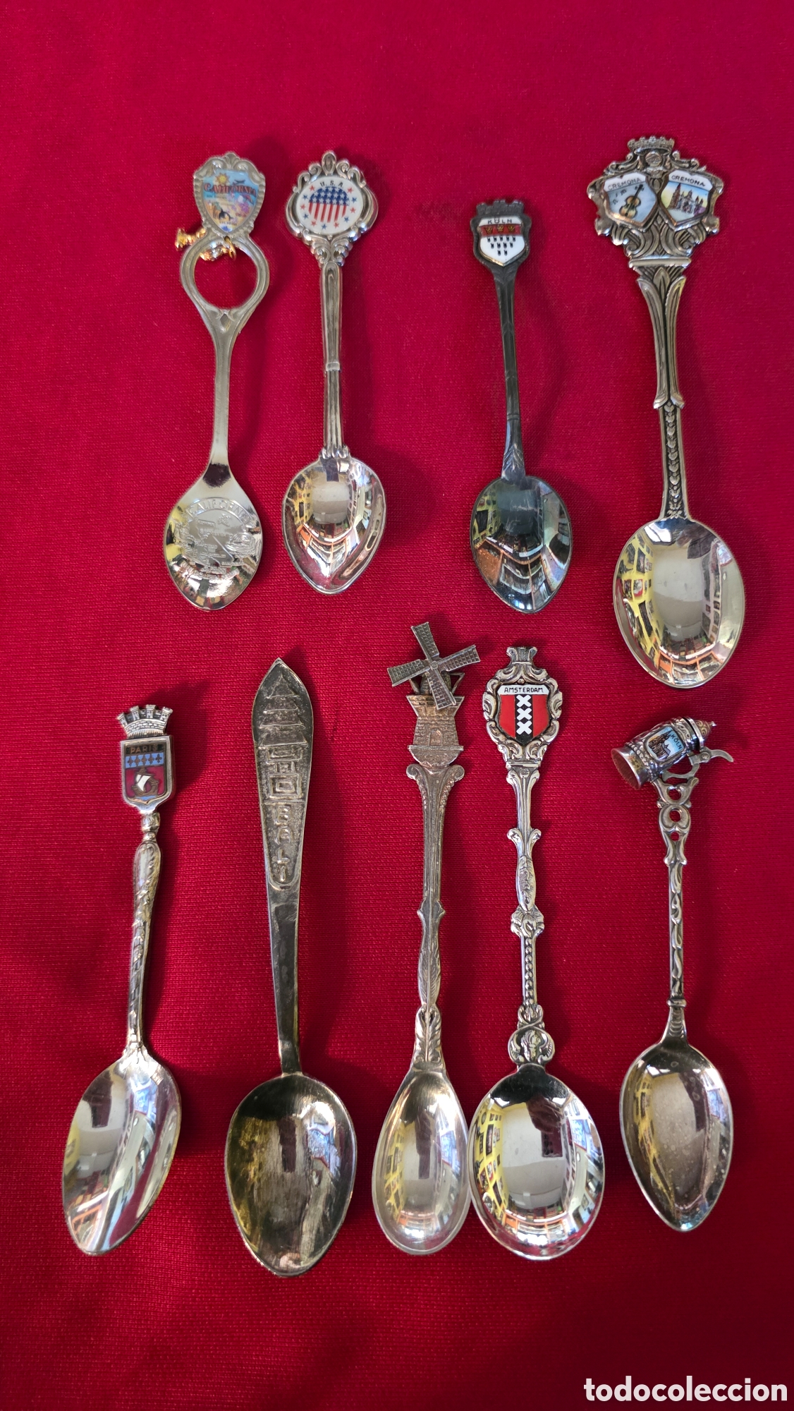 Vintage: LOTE DE 9 CUCHARILLAS DE COLECCION - Foto 8