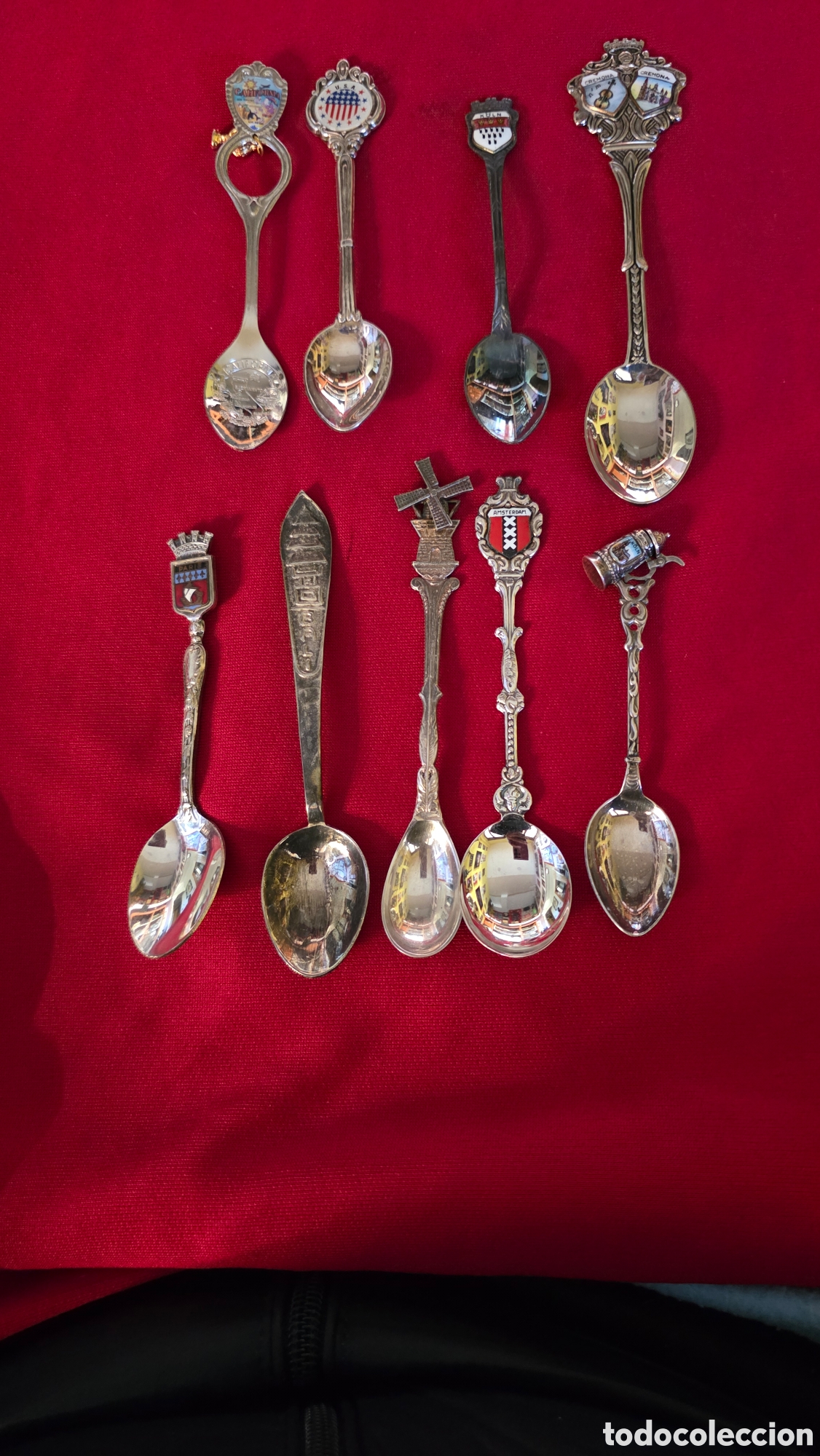 Vintage: LOTE DE 9 CUCHARILLAS DE COLECCION - Foto 1