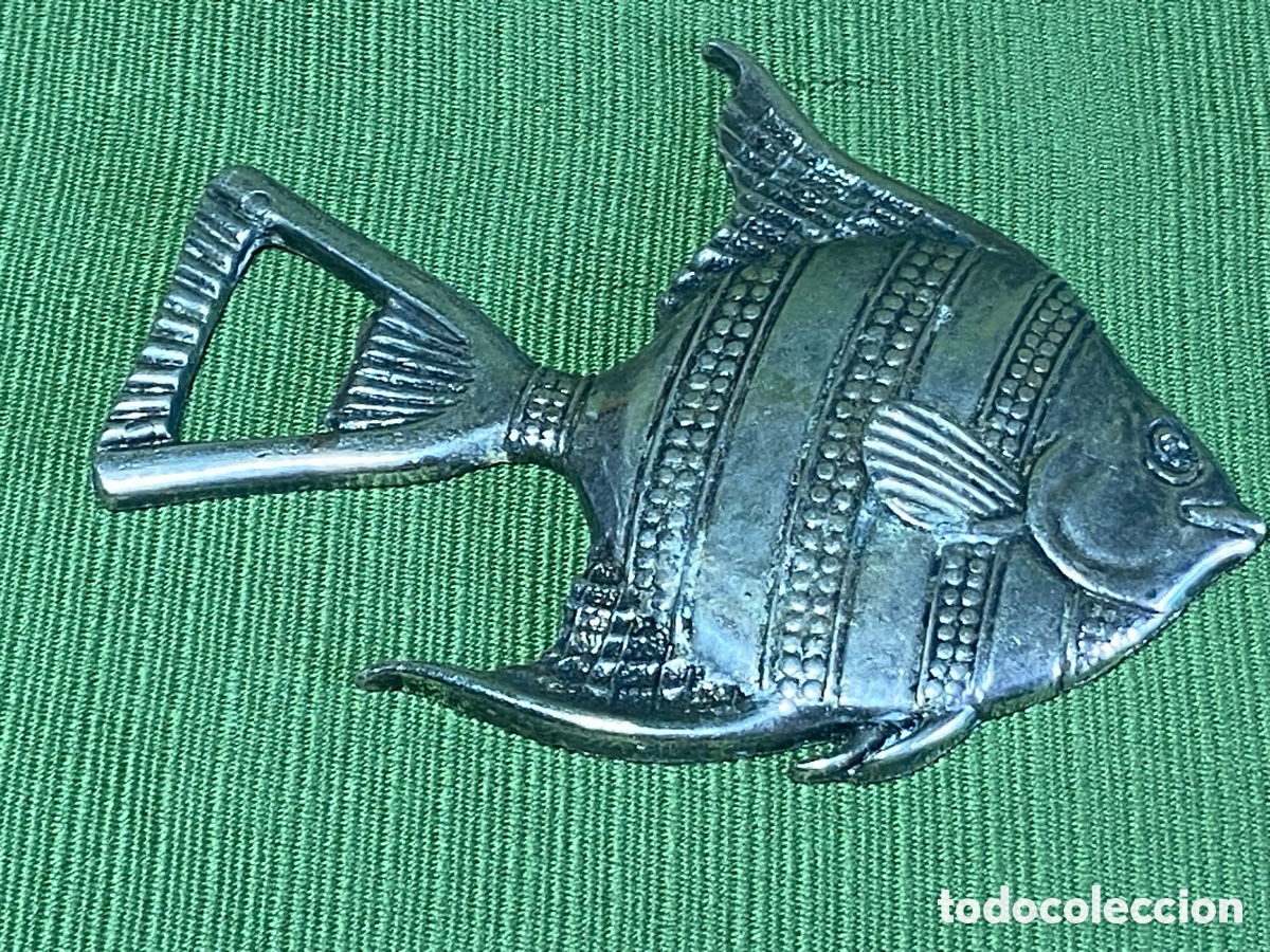 Vintage: Abridor o abrebotellas con forma de pez ex&oacute;tico. - Foto 2