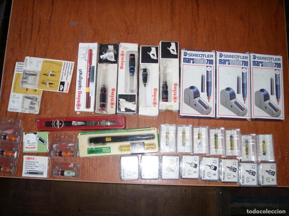 Vintage: LOTE ROTRING Y CASTELL - Foto 1