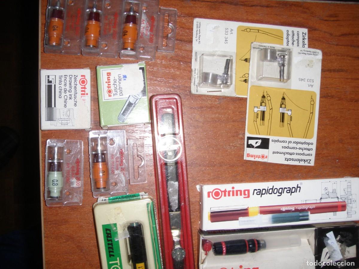 Vintage: LOTE ROTRING Y CASTELL - Foto 2