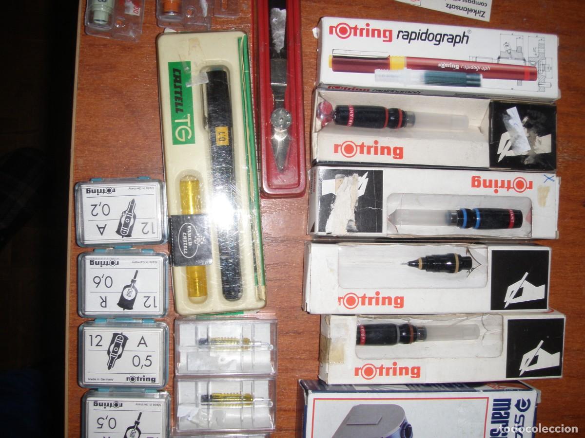 Vintage: LOTE ROTRING Y CASTELL - Foto 3