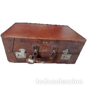 Vintage: Malet&iacute;n Vintage de Cuero Marr&oacute;n - Foto 1