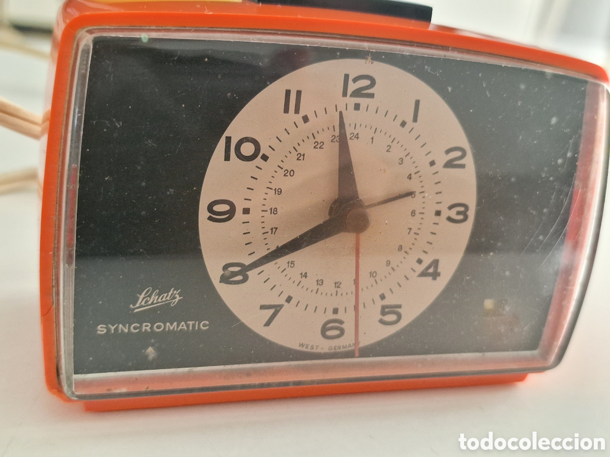 Vintage: Reloj Schatz Syncromatic Naranja - Foto 4