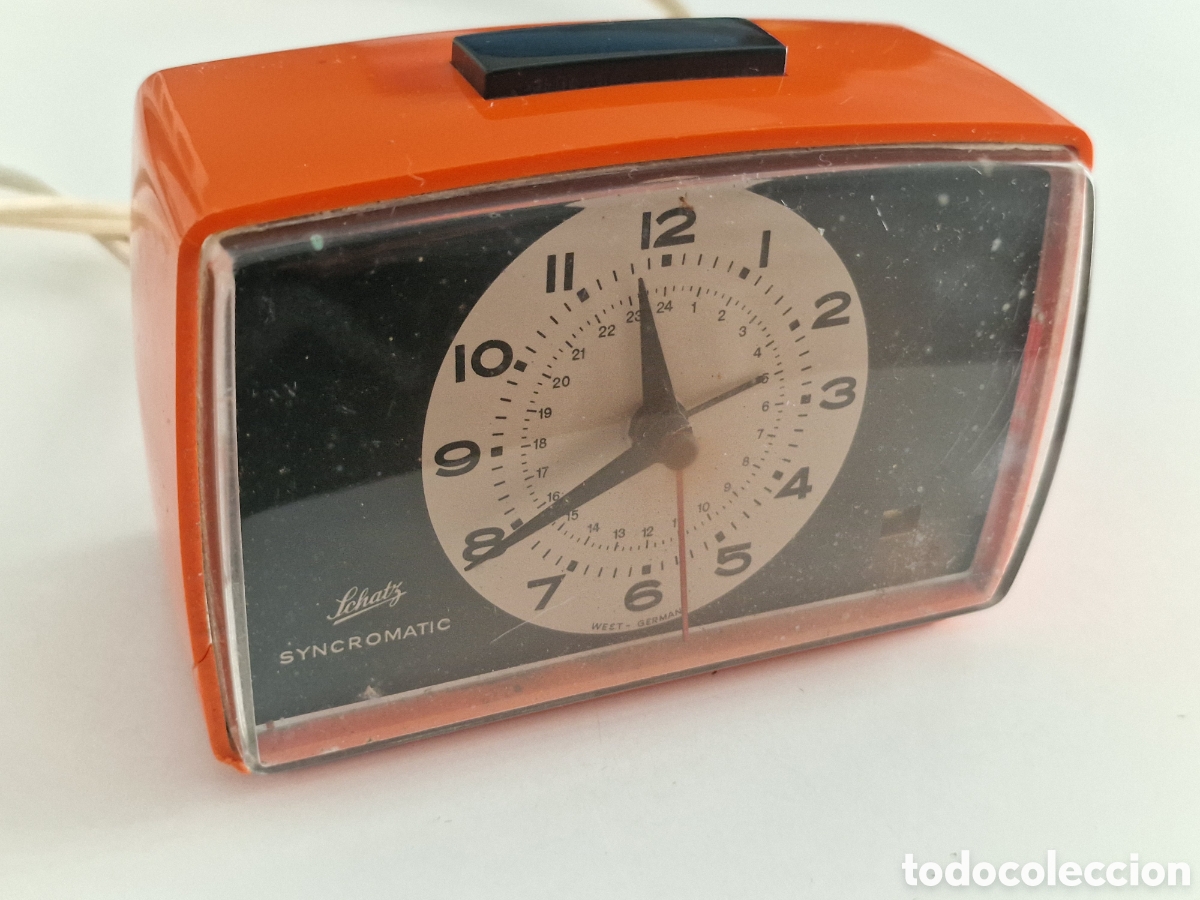 Vintage: Reloj Schatz Syncromatic Naranja - Foto 10