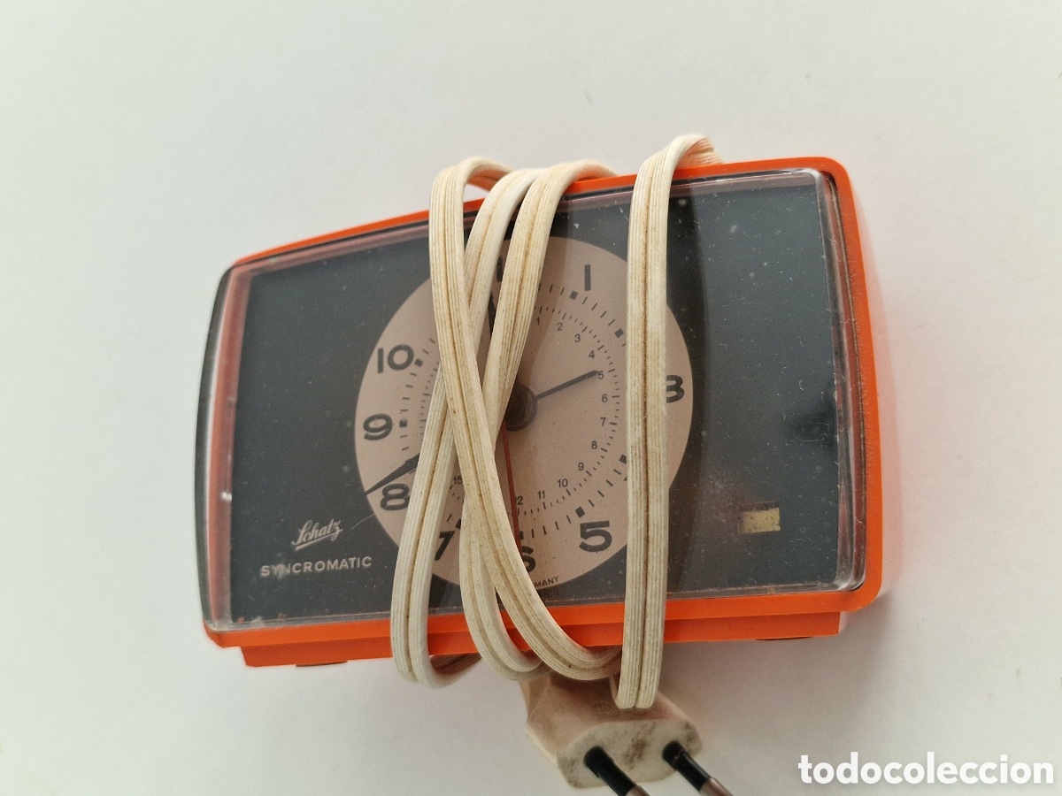 Vintage: Reloj Schatz Syncromatic Naranja - Foto 12