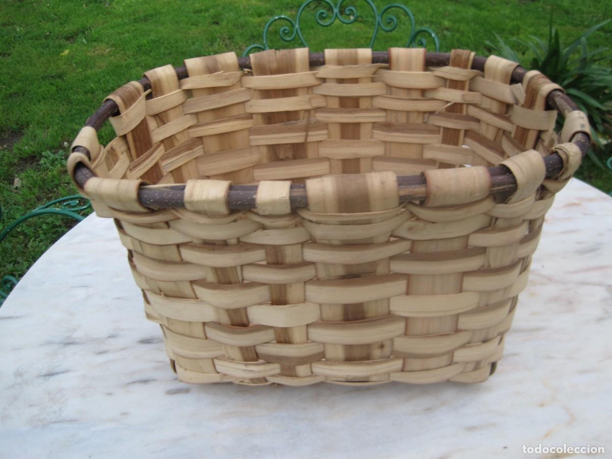 Vintage: CESTO DE MADERA DE CASTA&Ntilde;O - Foto 2