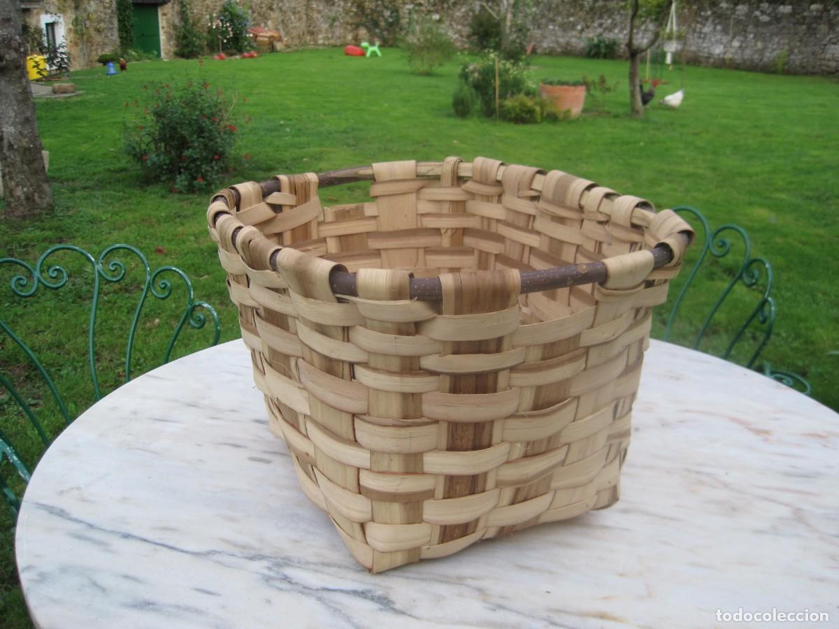 Vintage: CESTO DE MADERA DE CASTA&Ntilde;O - Foto 7