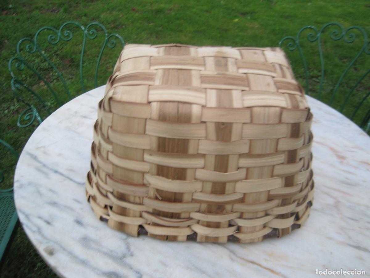 Vintage: CESTO DE MADERA DE CASTA&Ntilde;O - Foto 8