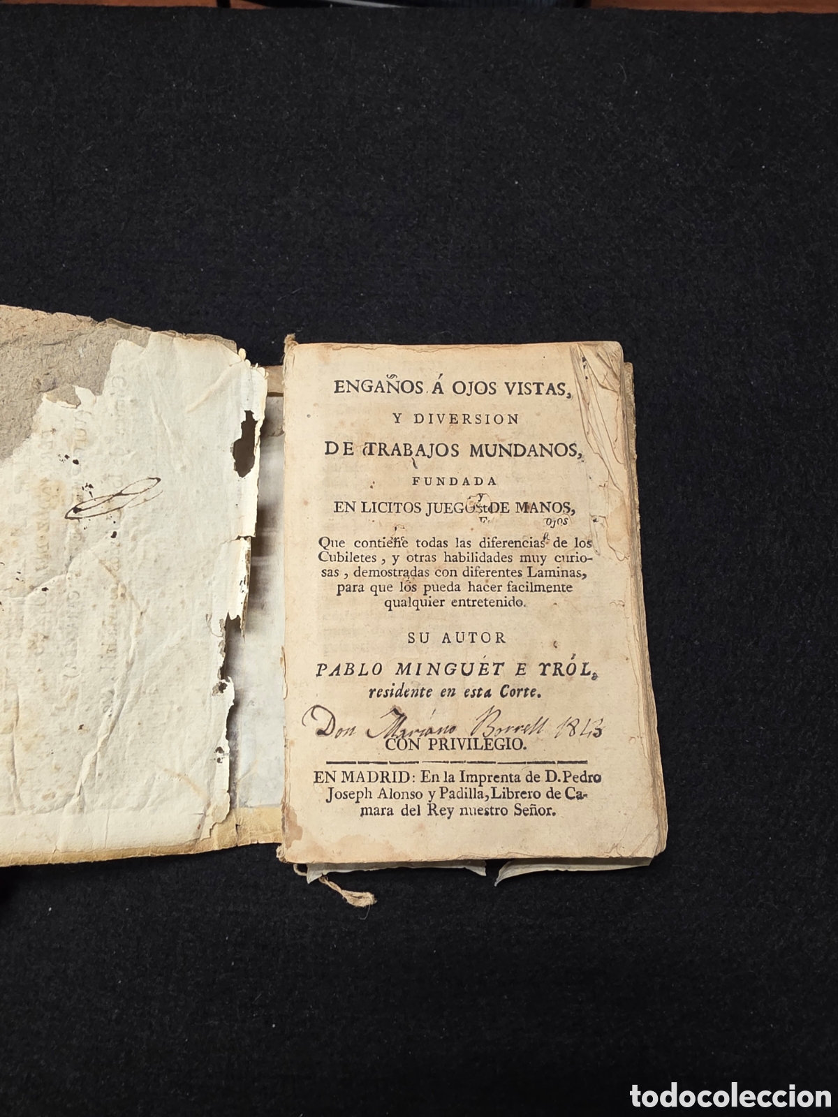 Vintage: Libro de magia Pablo Minguet 1733 - Foto 2