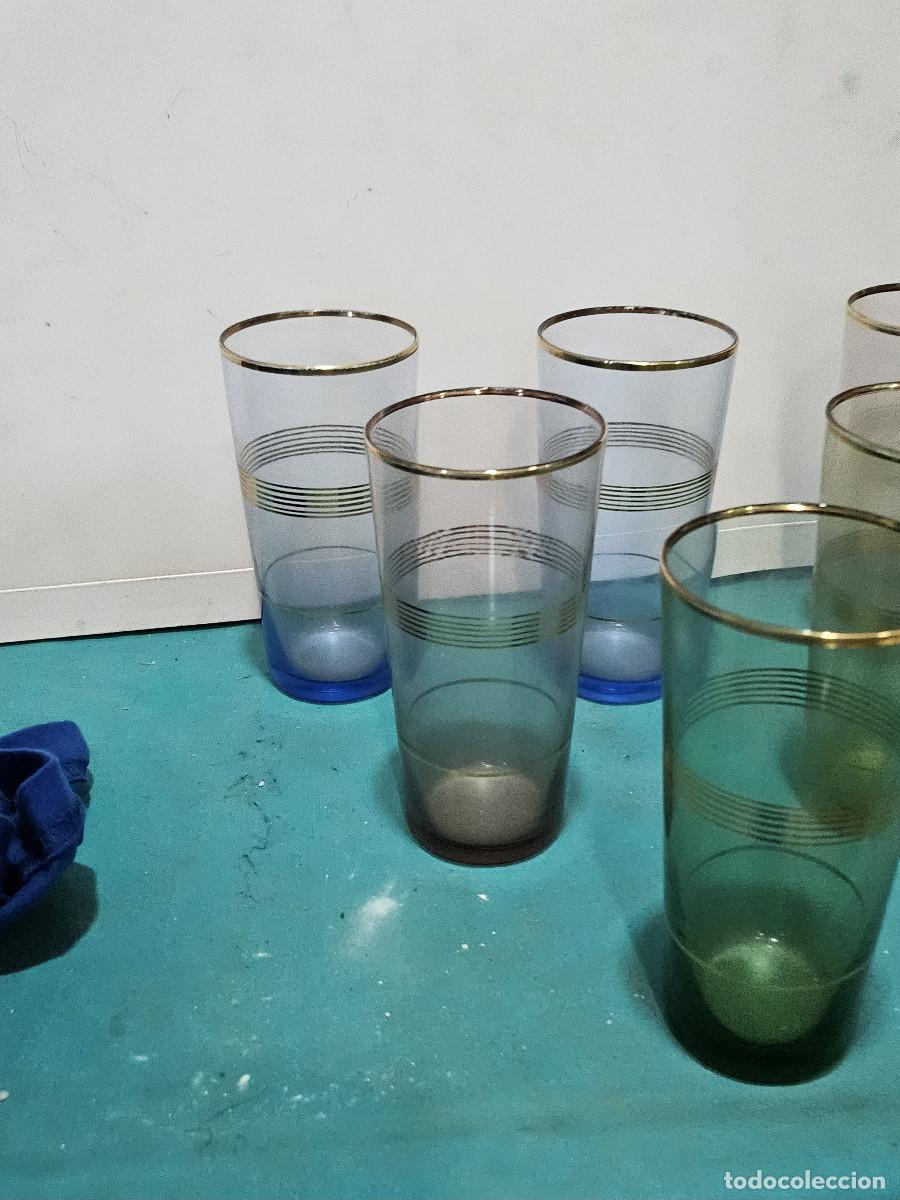 Vintage: 6 vasos de colres vintage - Foto 2
