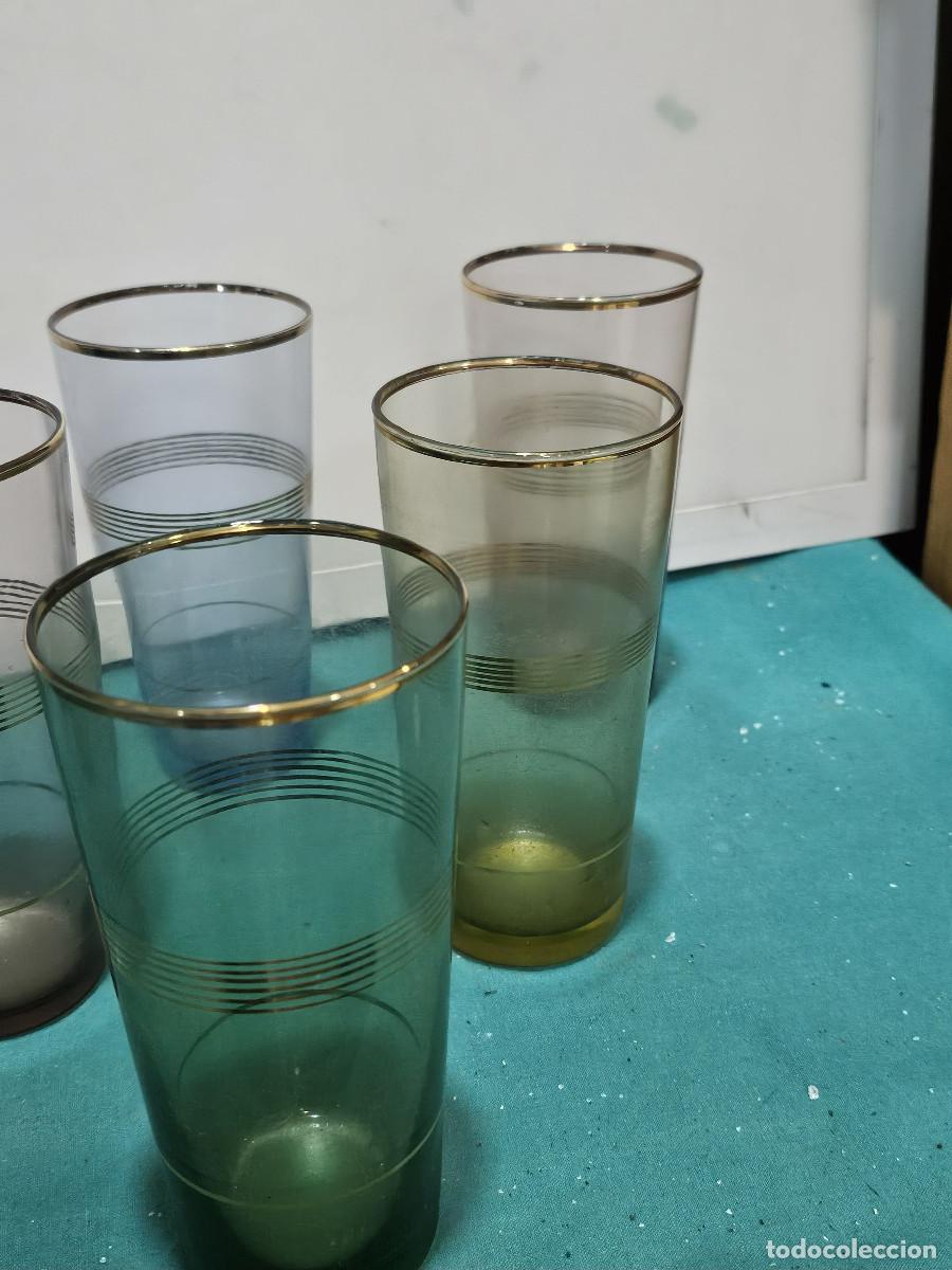 Vintage: 6 vasos de colres vintage - Foto 3