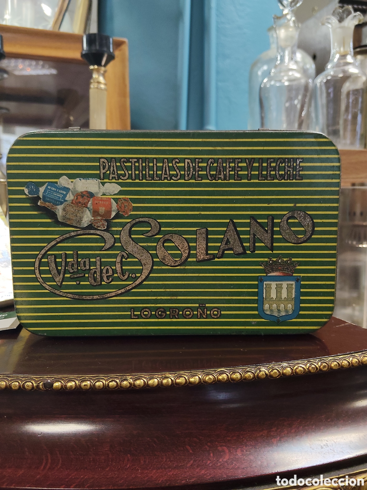 Vintage: Caja pastillas de caf&eacute; y leche SOLANO