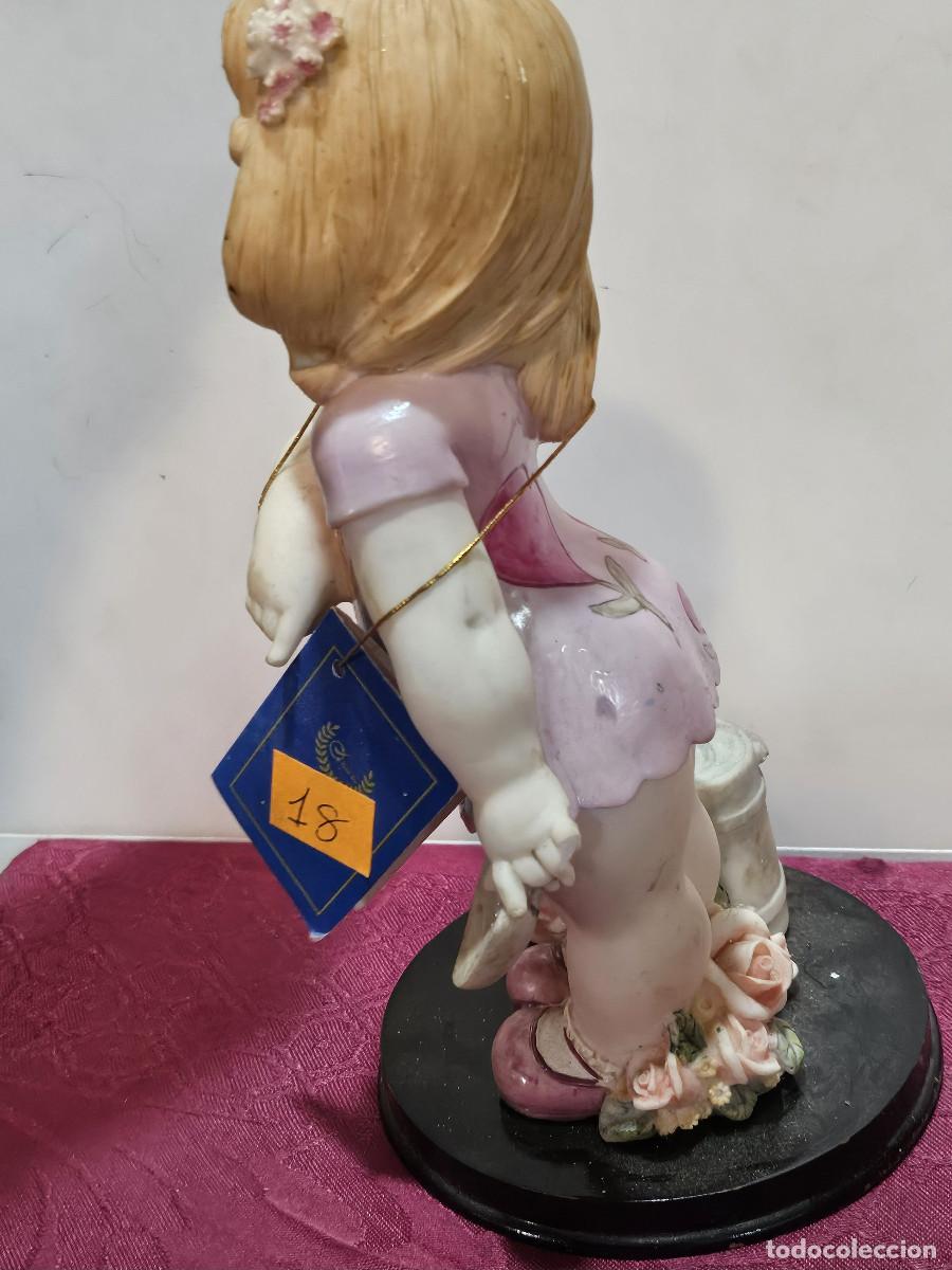 Vintage: figura de ni&ntilde;a en resina - Foto 5