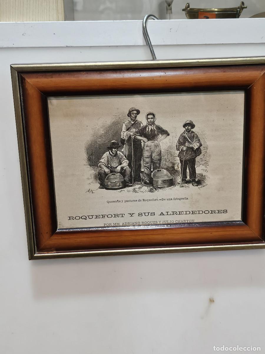 Vintage: cuadro con antiguo grabado - Foto 1