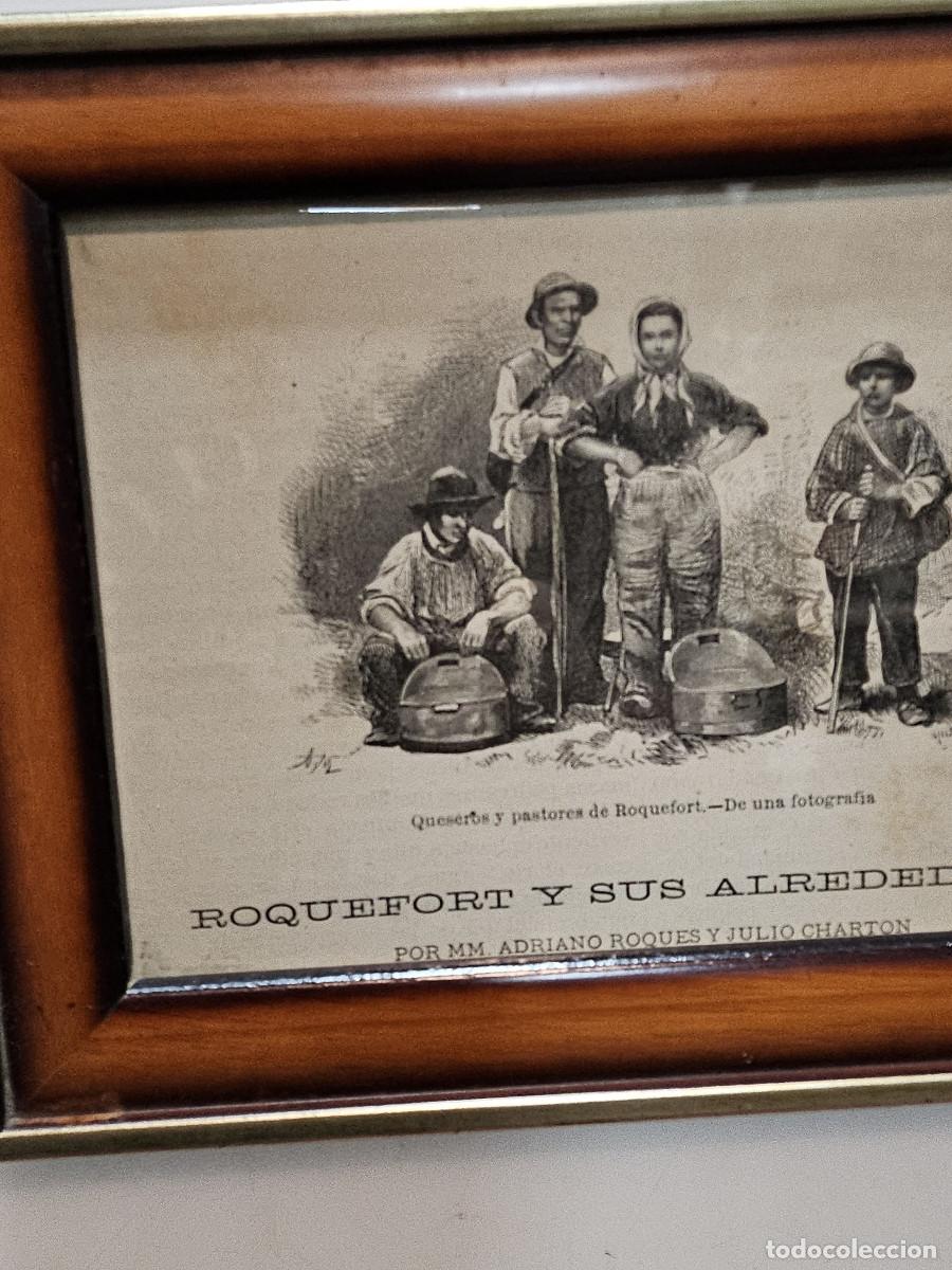 Vintage: cuadro con antiguo grabado - Foto 2
