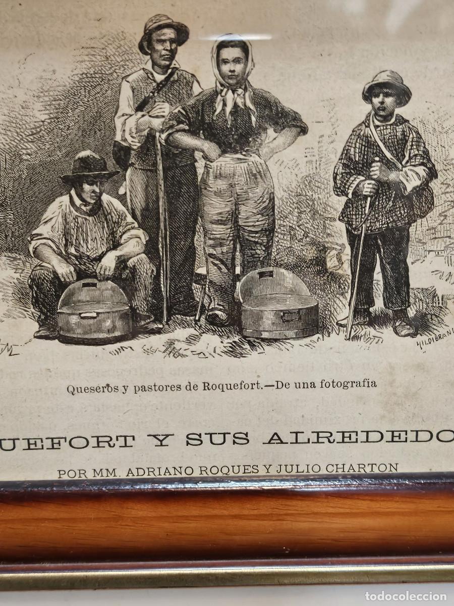 Vintage: cuadro con antiguo grabado - Foto 4