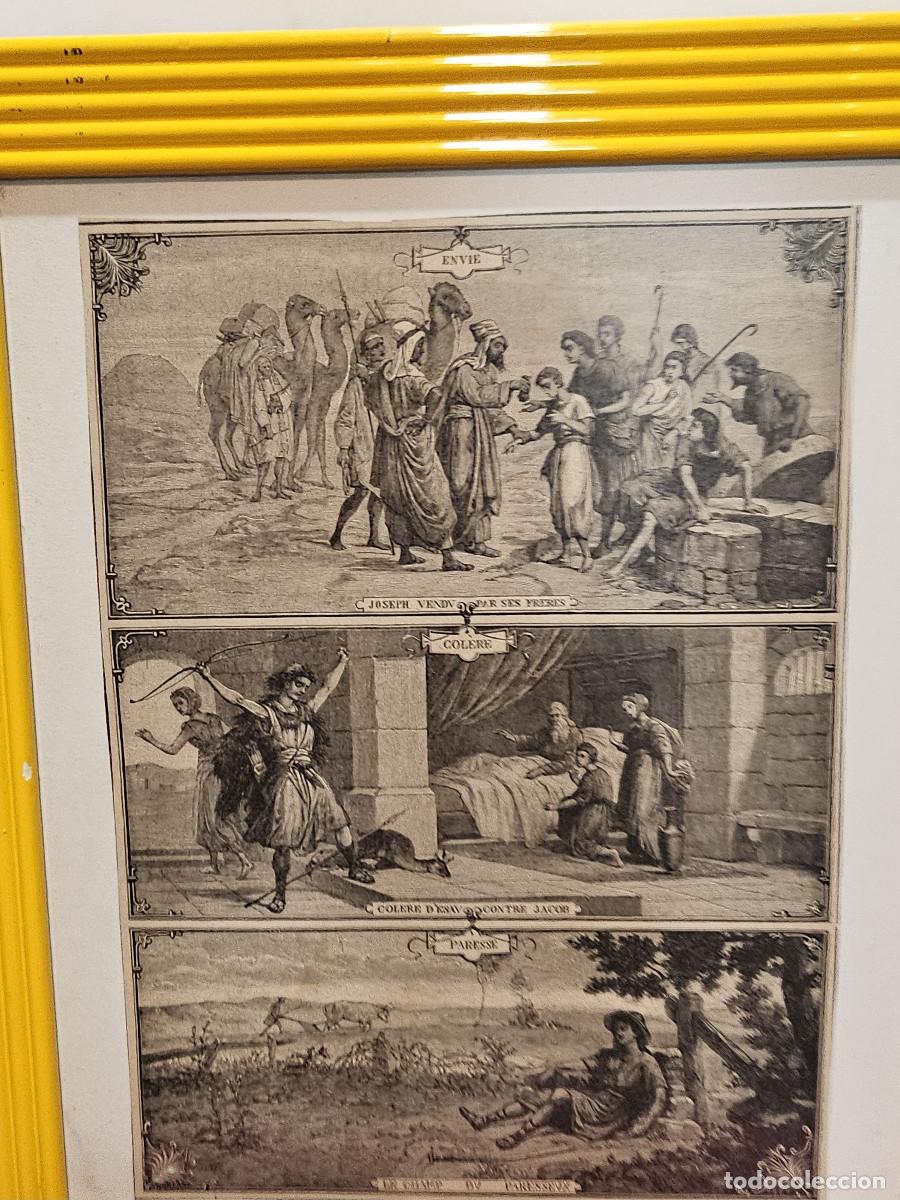 Vintage: cuadro con antiguo grabado religioso - Foto 2