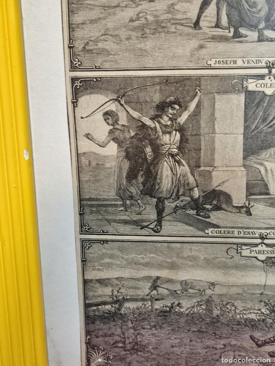 Vintage: cuadro con antiguo grabado religioso - Foto 5
