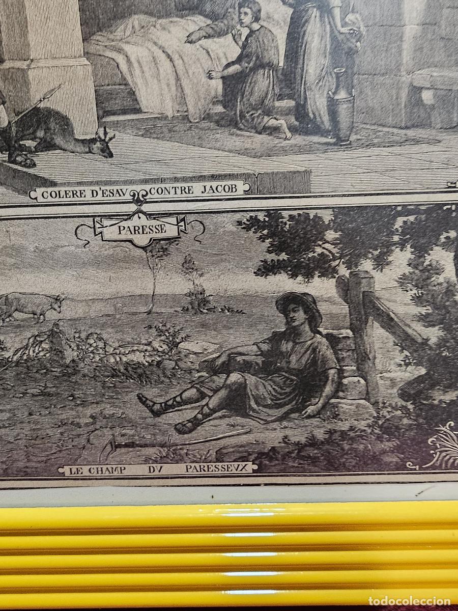 Vintage: cuadro con antiguo grabado religioso - Foto 6