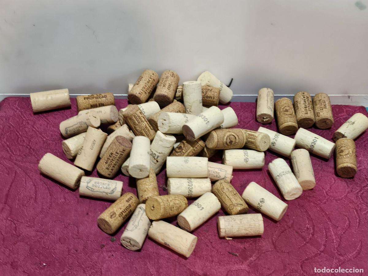 Vintage: 10 corchos antiguo de botella - Foto 1