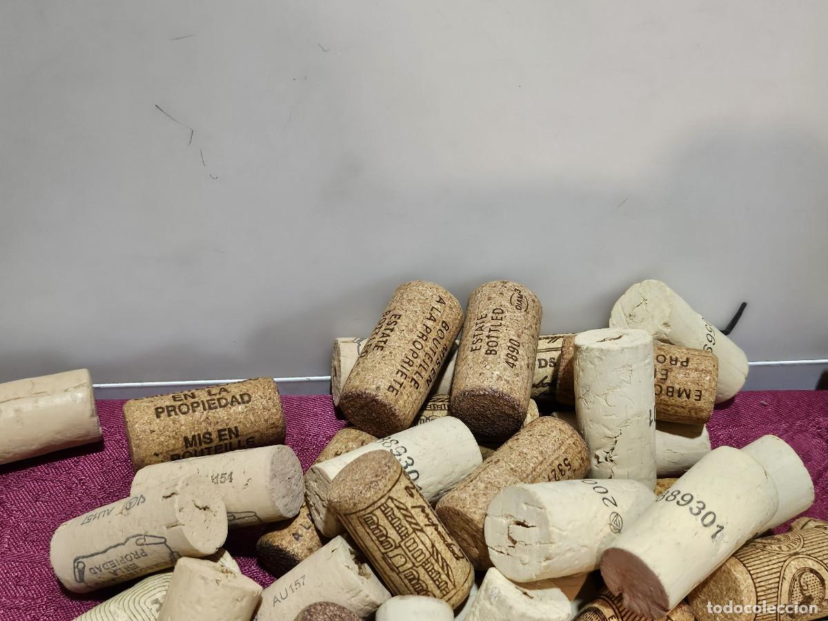 Vintage: 10 corchos antiguo de botella - Foto 2