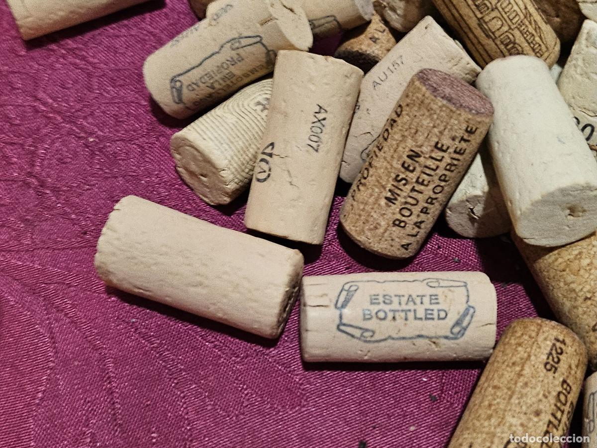 Vintage: 10 corchos antiguo de botella - Foto 3