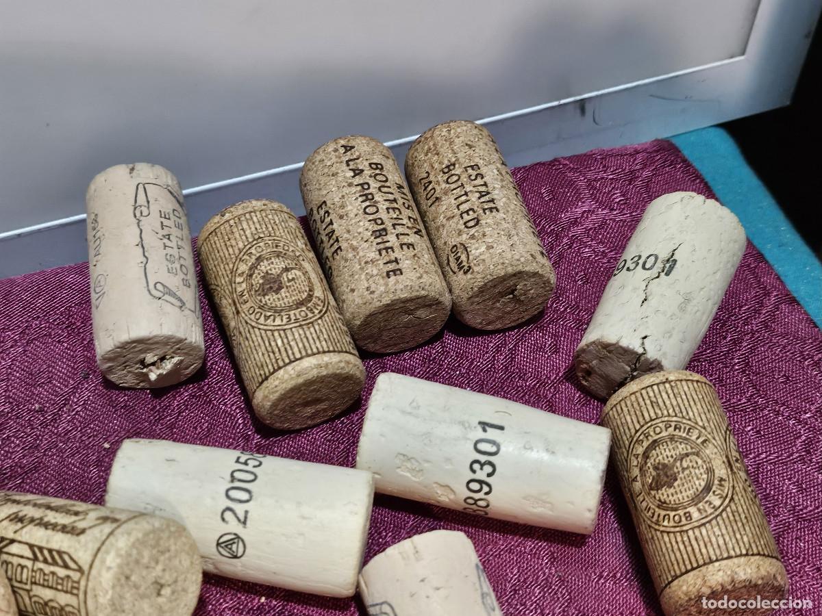 Vintage: 10 corchos antiguo de botella - Foto 4