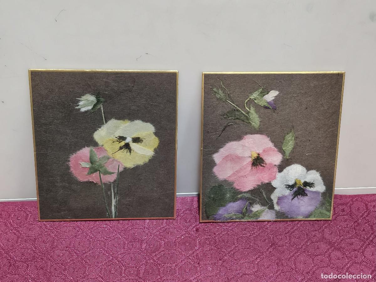 Vintage: 2 minis cuadro en pinturas - Foto 1