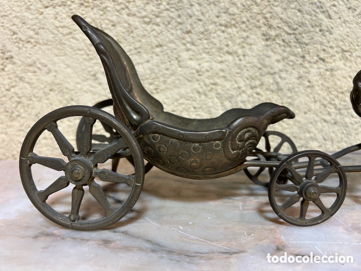 Vintage: Caballo con equipaje de lat&oacute;n - Foto 4