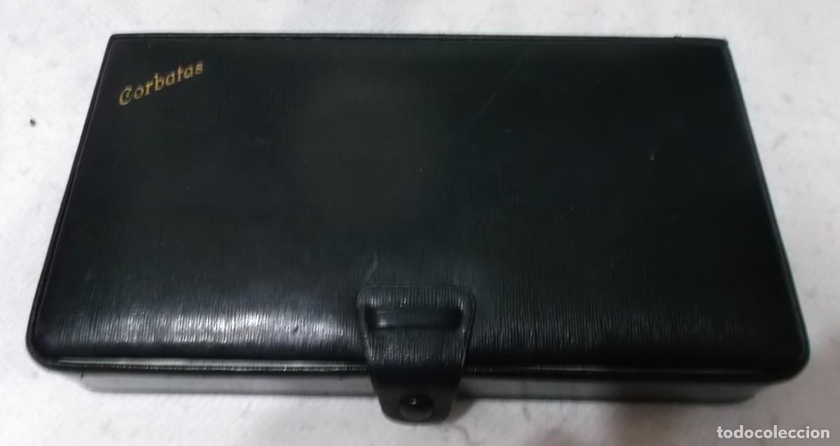 Vintage: caja de piel para guardar corbatas - Foto 2
