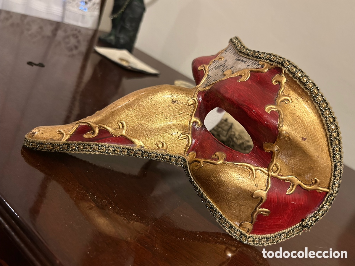 Vintage: M&aacute;scara de Carnaval Veneciano - Foto 2