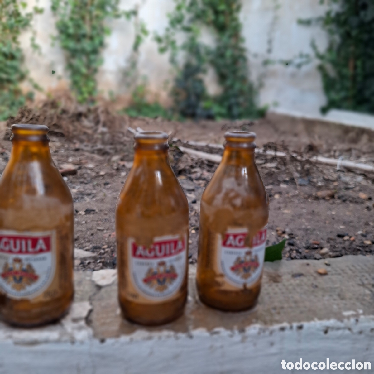 Vintage: Botellas cerveza el &aacute;guila - Foto 2